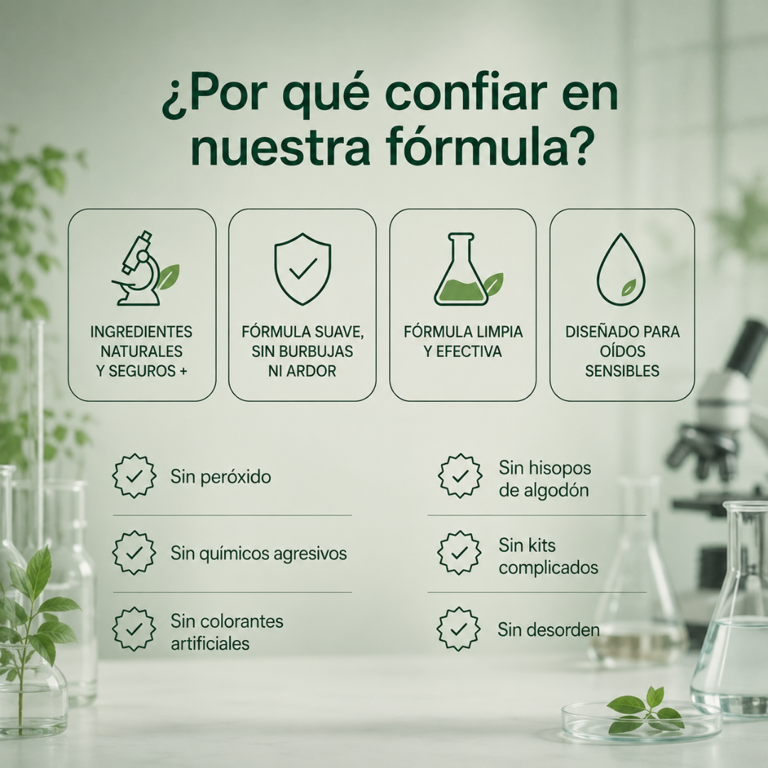 Gotas para limpieza suave y confort del oído, 30 ml