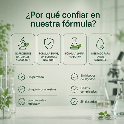 Gotas para limpieza suave y confort del oído, 30 ml